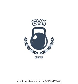 Kettlebell Gym Logo Design Element