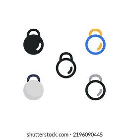 Kettlebell Gymnastic Sport Icon Pack