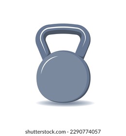The kettlebell is heavy. Flat style. 