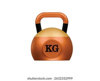 Kettlebell-Symbol 3D-Illustration rendern