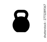 Kettlebell Icon Containing kettlebell, strength training, and fitness icon. Solid icon.