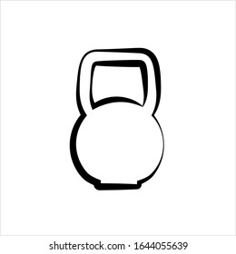 Kettlebell Icon Design Vector Art Illustration