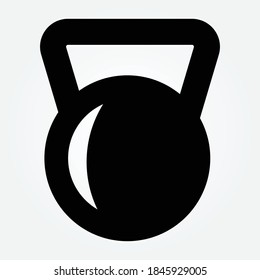 kettlebell icon design vector for multiple use 
