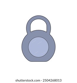 Icono de Kettlebell, mancuerna, dibujos animados de icono de Vector de kettlebell