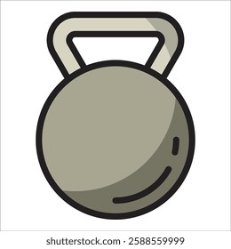 Kettlebell Icon Element For Design