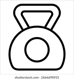 Kettlebell Icon Element For Design