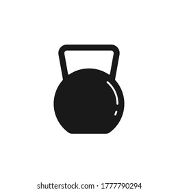 Kettlebell icon flat vector illustration