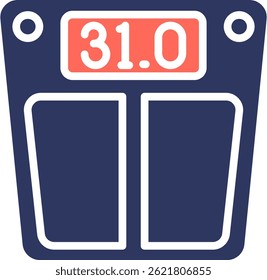 Kettlebell Icon Glyph Color Vector Illustration