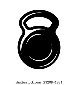 icono de kettlebell para diseño gráfico y web