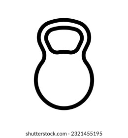 icono de kettlebell para diseño gráfico y web