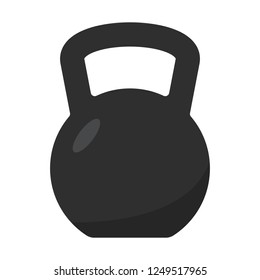 Kettlebell icon isolated on white background