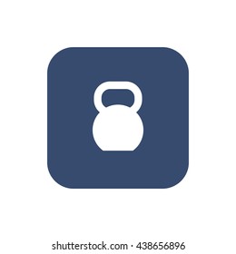 Kettlebell Icon Isolated on White Background