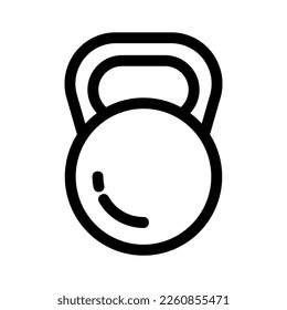 kettlebell icon or logo isolated sign symbol vector illustration - high quality black style vector icons