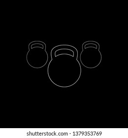 KETTLEBELL ICON AND LOGO TEMPLATE FOR  FITNESS AND GYM CLUB LOGO