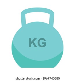 kettlebell icon on white background