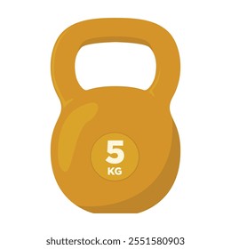 kettlebell icon on a white background, Kettlebell Vector illustration.