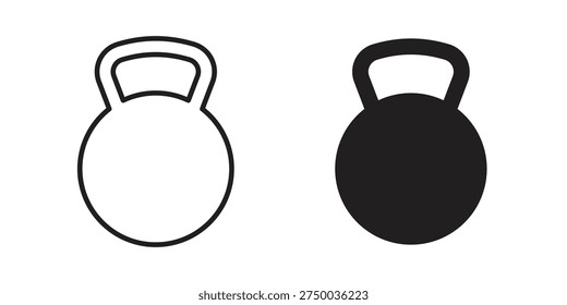 Kettlebell icon. Premium thin line vector illustrator. Vector EPS10