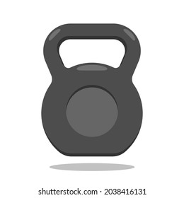 Kettlebell icon Sport and fitness symbol on white background Vector