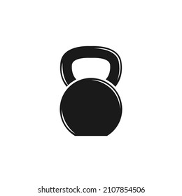 Kettlebell icon. Sport and fitness symbol on white background.