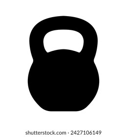 Kettlebell icon. Sport and fitness symbol color editable