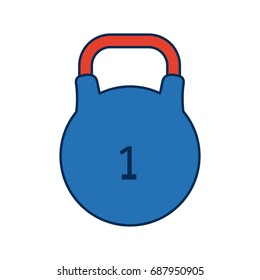 kettlebell icon sport and fitness weight symbol