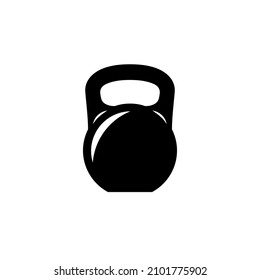 Icono de Kettlebell. Pictograma de peso deportivo. Símbolo de levantamiento de timbre. Ilustración vectorial aislada sobre fondo blanco.