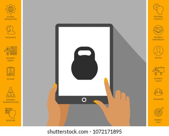 Kettlebell icon symbol