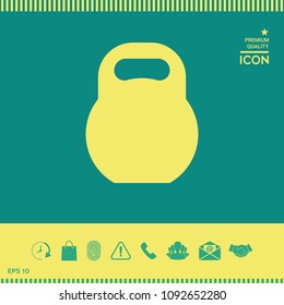 Kettlebell icon symbol