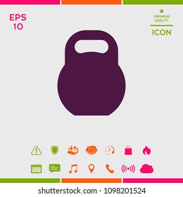 Kettlebell icon symbol