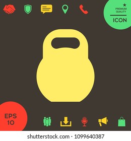 Kettlebell icon symbol