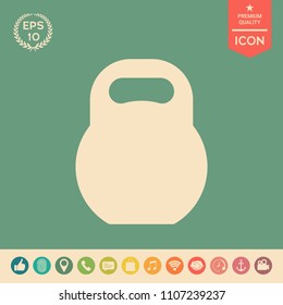 Kettlebell icon symbol