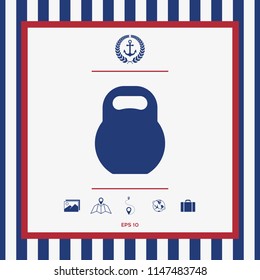 Kettlebell icon symbol