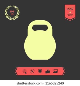 Kettlebell icon symbol