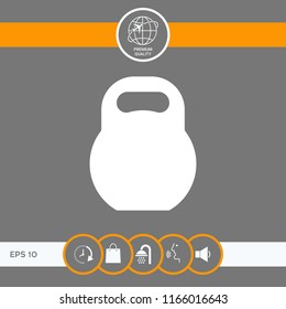 Kettlebell icon symbol