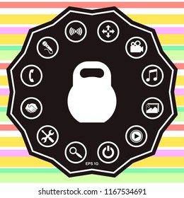 Kettlebell icon symbol