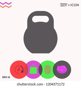 Kettlebell icon symbol
