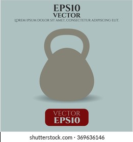 Kettlebell icon or symbol