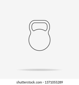 Kettlebell icon. Vector concept illustration for design.
