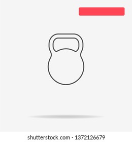 Kettlebell icon. Vector concept illustration for design.