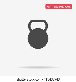 Kettlebell icon. Vector concept illustration for design.