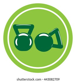 Kettlebell icon. Vector concept illustration for design.