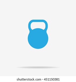 Kettlebell icon. Vector concept illustration for design.