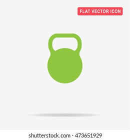 Kettlebell icon. Vector concept illustration for design.