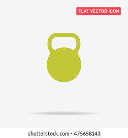 Kettlebell icon. Vector concept illustration for design.