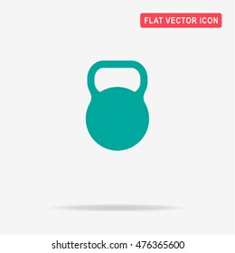 Kettlebell icon. Vector concept illustration for design.