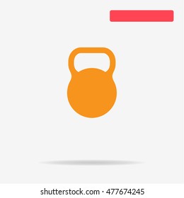 Kettlebell icon. Vector concept illustration for design.