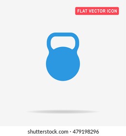 Kettlebell icon. Vector concept illustration for design.