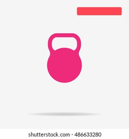 Kettlebell icon. Vector concept illustration for design.