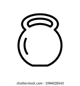 Kettlebell icon vector design template