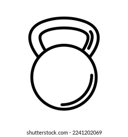 Kettlebell icon vector design template